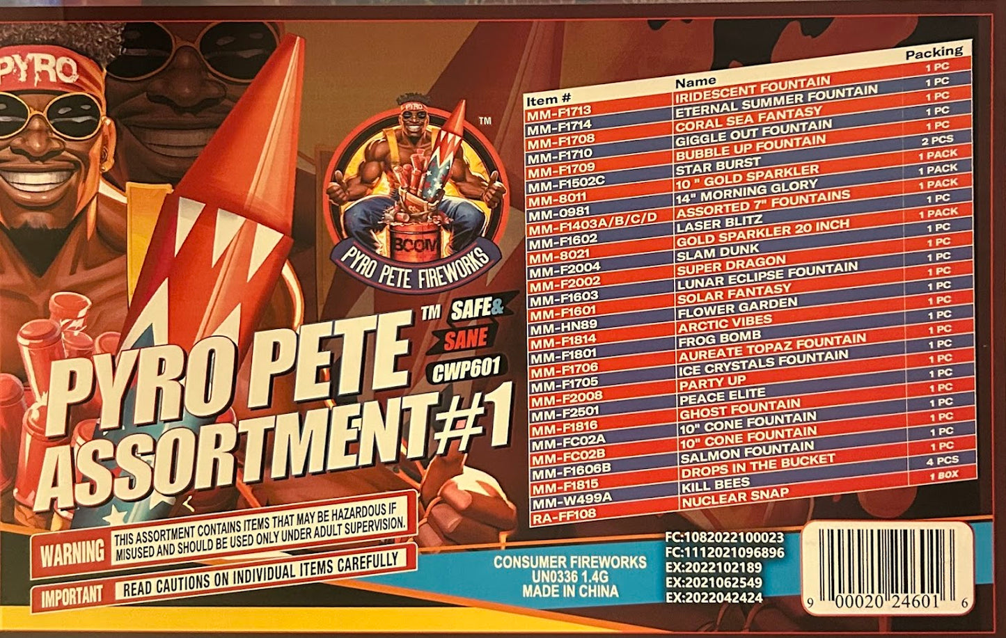 PYRO PETE ASSORTMENT #1