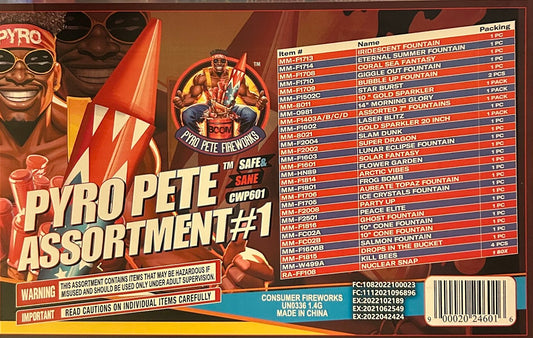 PYRO PETE ASSORTMENT #1