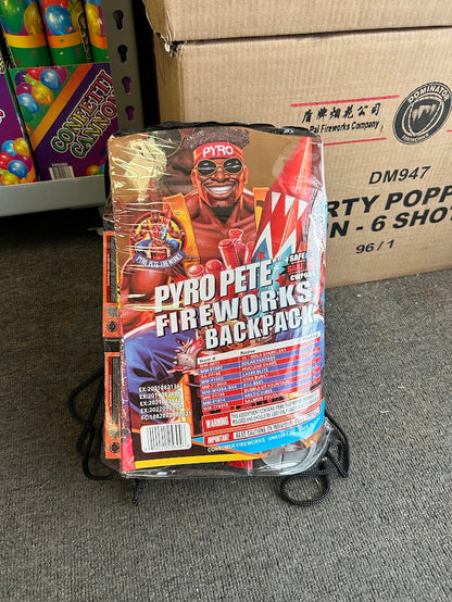 PYRO PETE FIREWORKS BACKPACK