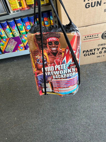 PYRO PETE FIREWORKS BACKPACK
